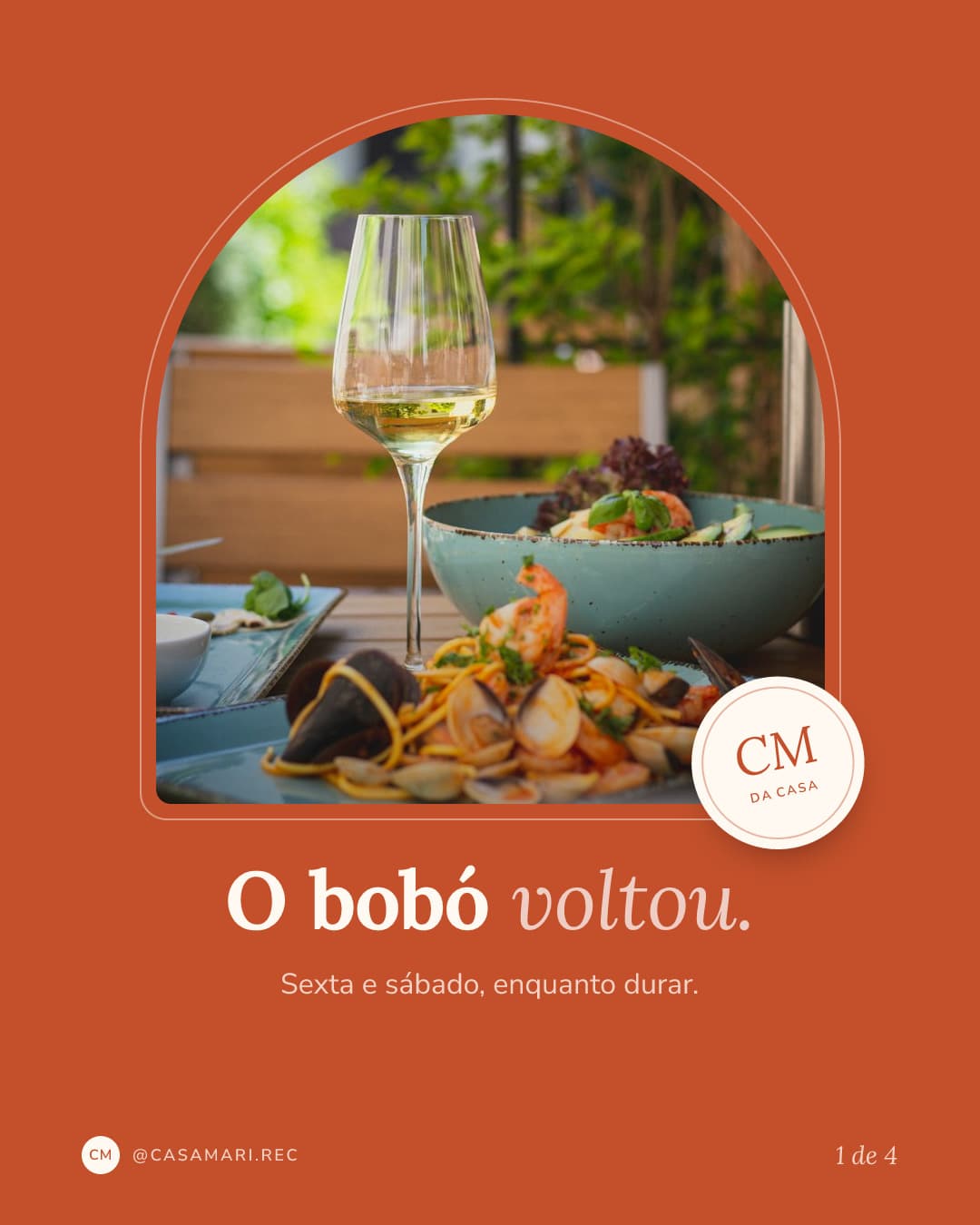 Carrossel de exemplo para restaurante